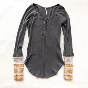Free people 'Newbie' Ski Lodge Cuff Thermal Top